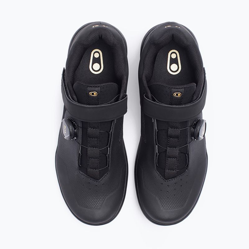 Scarpe da ciclismo con piattaforma da uomo Crankbrothers Stamp Boa nero/oro/nero 13