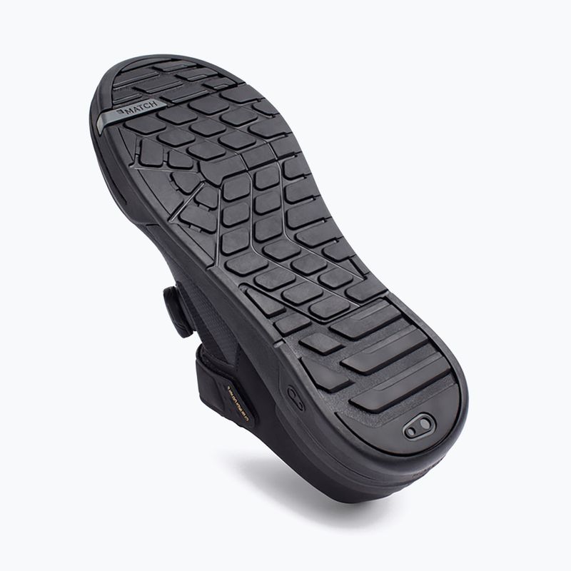 Scarpe da ciclismo con piattaforma da uomo Crankbrothers Stamp Boa nero/oro/nero 15
