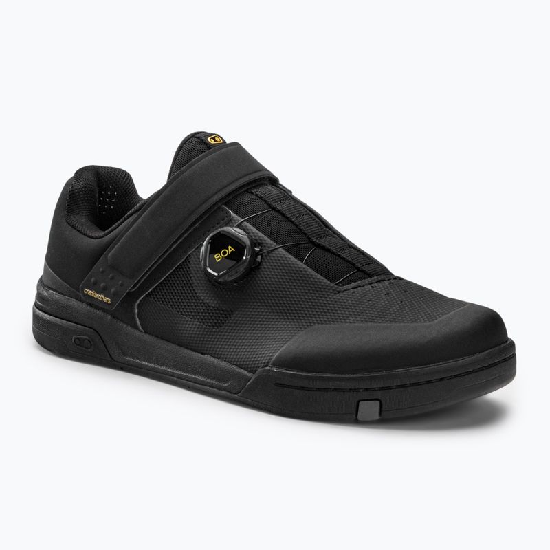 Scarpe da ciclismo con piattaforma da uomo Crankbrothers Stamp Boa nero/oro/nero