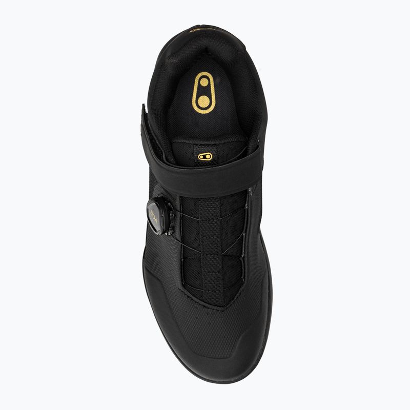 Scarpe da ciclismo con piattaforma da uomo Crankbrothers Stamp Boa nero/oro/nero 6