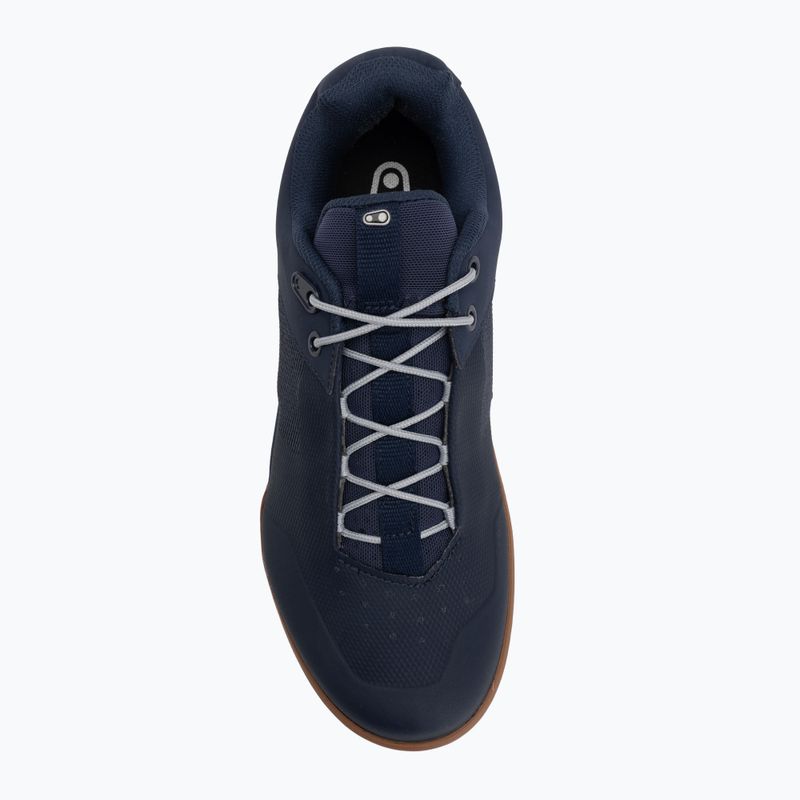 Scarpe da ciclismo con piattaforma da uomo Crankbrothers Stamp Lace navy/silver/gum 5