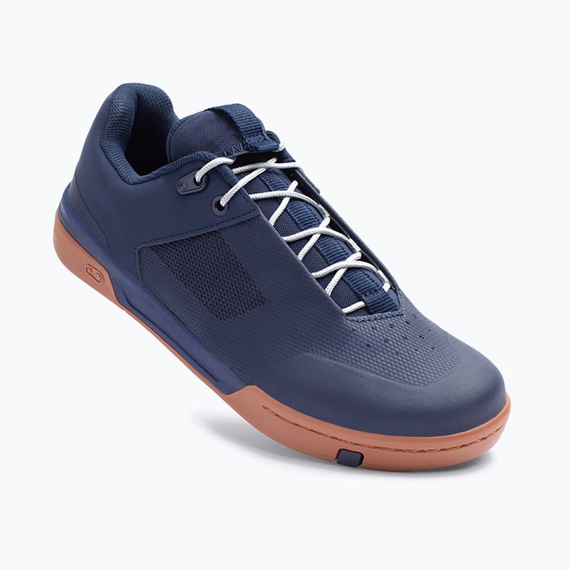 Scarpe da ciclismo con piattaforma da uomo Crankbrothers Stamp Lace navy/silver/gum