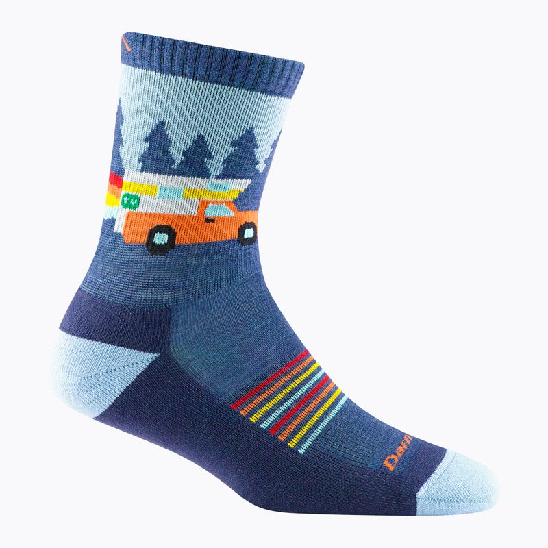 Calze da trekking per bambini Darn Tough Van Wild Micro Crew denim