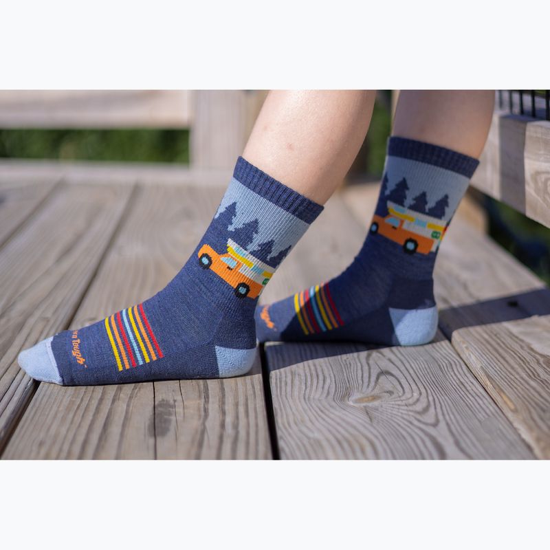 Calze da trekking per bambini Darn Tough Van Wild Micro Crew denim 3