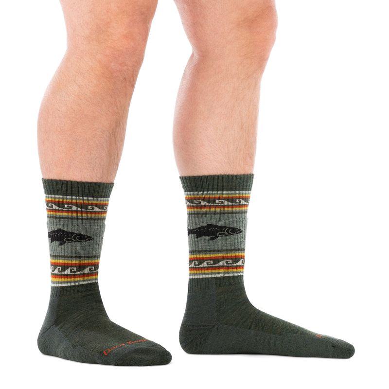 Calze da uomo Darn Tough VanGrizzle Boot Sock Cushion trout river 2