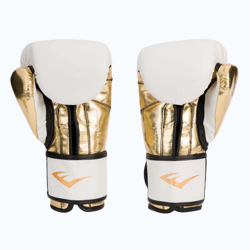 Everlast Powerlock Pu guantoni da boxe uomo bianco 2200 2