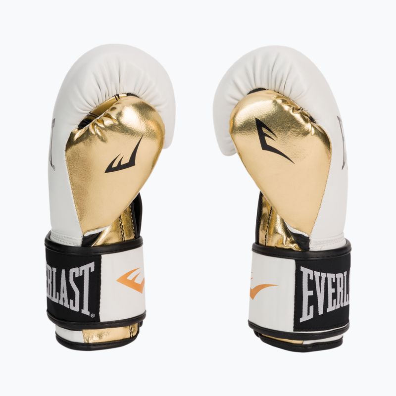 Everlast Powerlock Pu guantoni da boxe uomo bianco 2200 4
