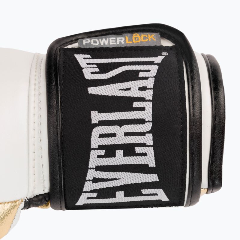Everlast Powerlock Pu guantoni da boxe uomo bianco 2200 5