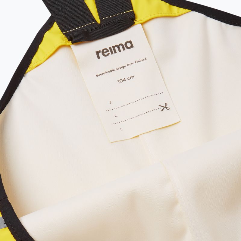 Pantaloni da pioggia per bambini Reima Lammikko giallo 3