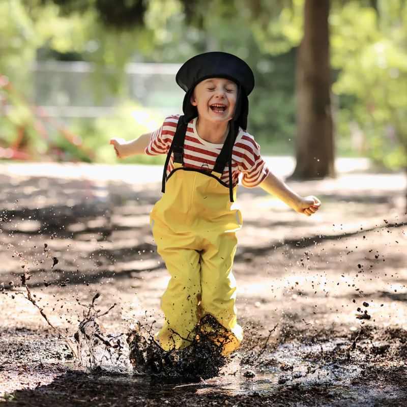 Pantaloni da pioggia per bambini Reima Lammikko giallo 9