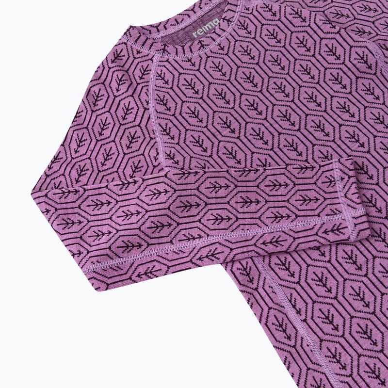 Set di biancheria intima termica per bambini Reima Taival rosa freddo 4