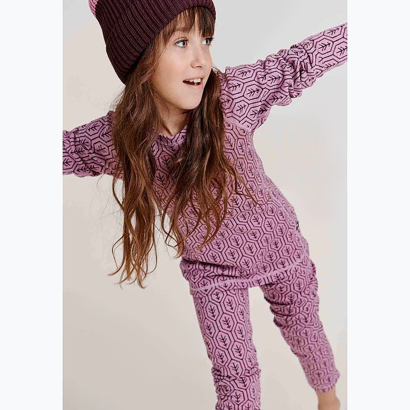 Set di biancheria intima termica per bambini Reima Taival rosa freddo 8