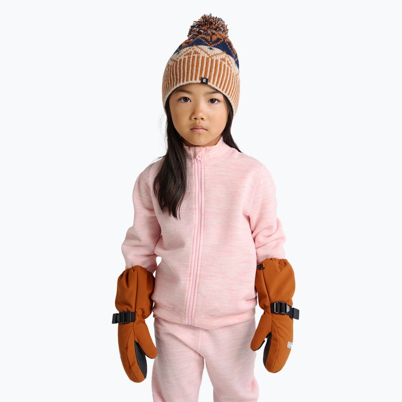 Guanti da sci per bambini Reima Ote Mittens marrone cannella 5