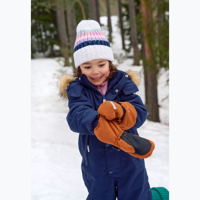 Guanti da sci per bambini Reima Ote Mittens marrone cannella 7