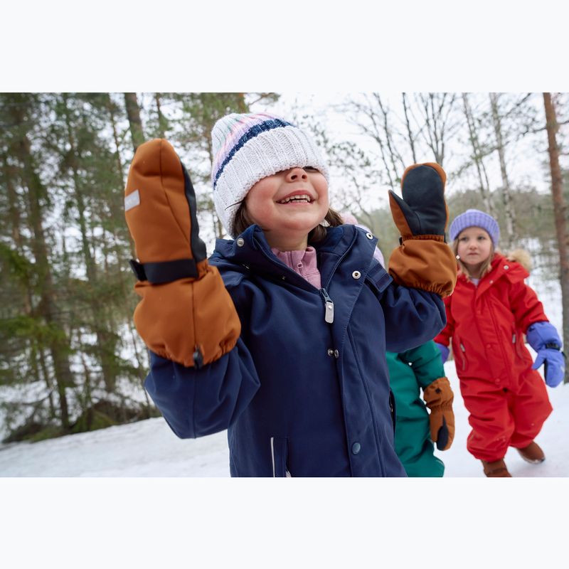 Guanti da sci per bambini Reima Ote Mittens marrone cannella 9