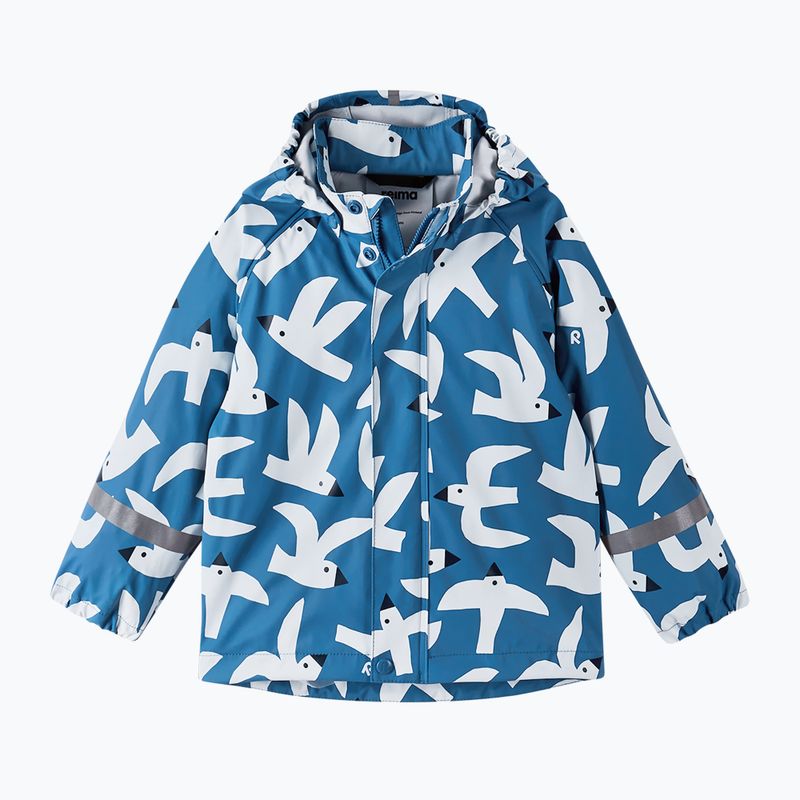 Giacca da pioggia per bambini Reima Vesi in denim blu 2