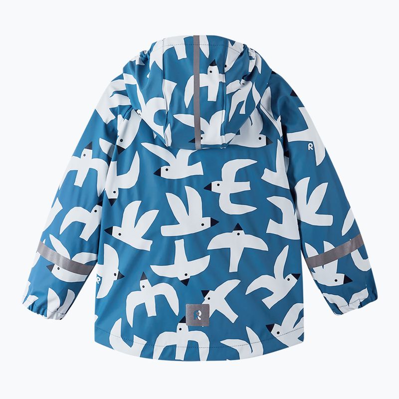 Giacca da pioggia per bambini Reima Vesi in denim blu 3