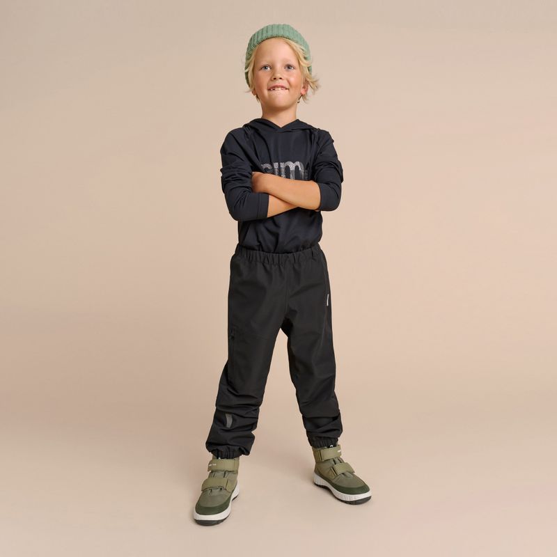 Pantaloni da pioggia Reima per bambini Kuivala nero 8