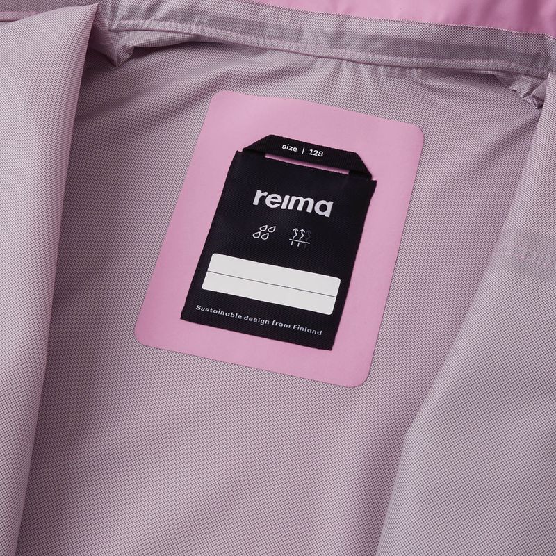 Giacca da pioggia Reima Kuhmo classic rosa per bambini 7
