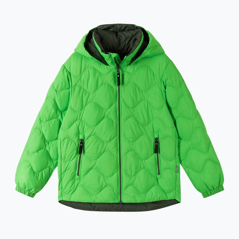 Piumino da bambino Reima Fossila verde neon 2