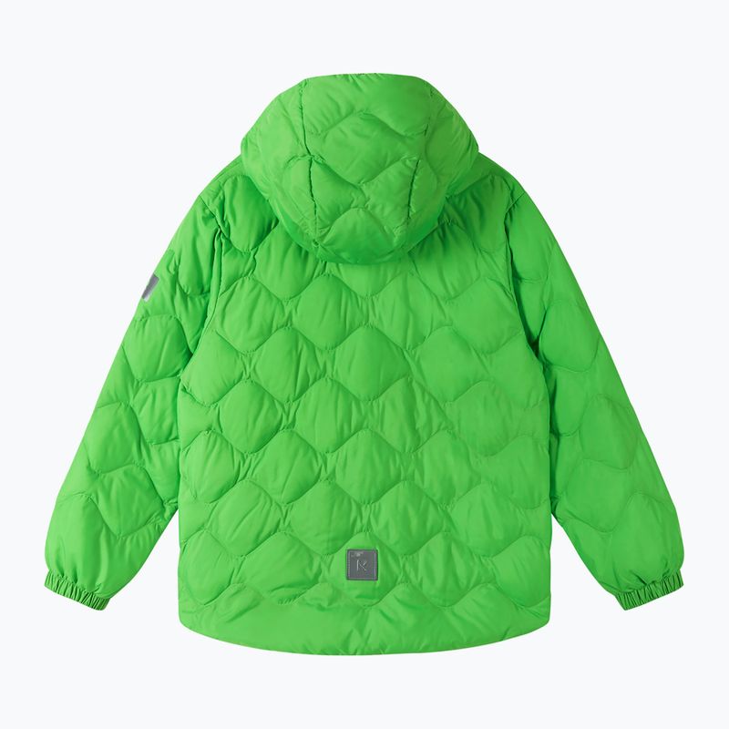 Piumino da bambino Reima Fossila verde neon 3