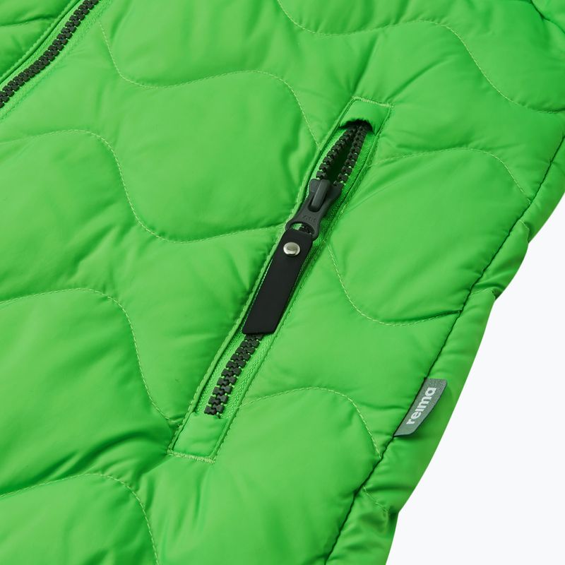 Piumino da bambino Reima Fossila verde neon 8