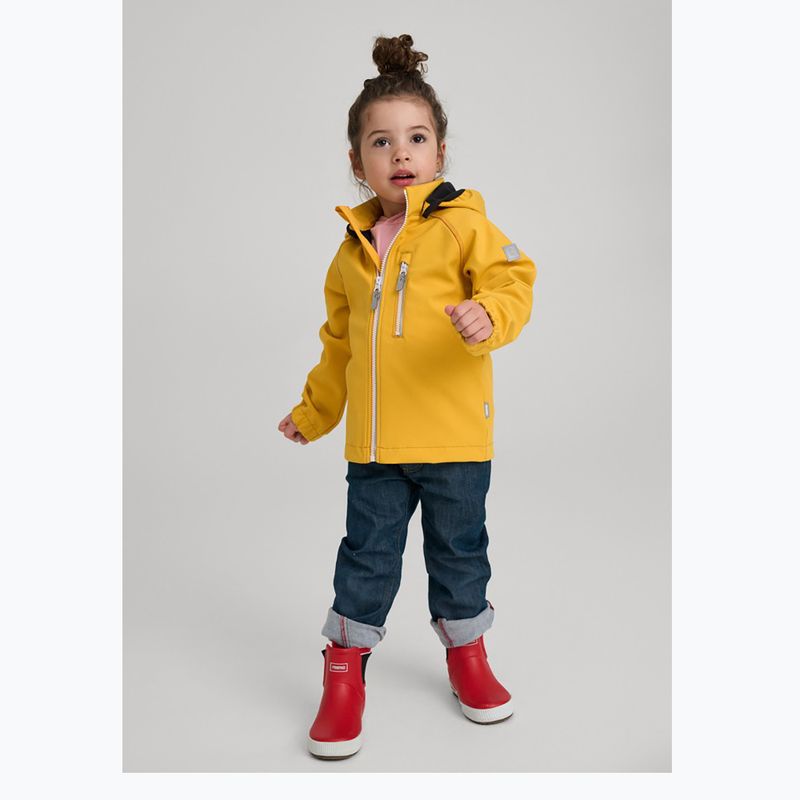 Giacca softshell da bambino Reima Vantti autunno giallo 8