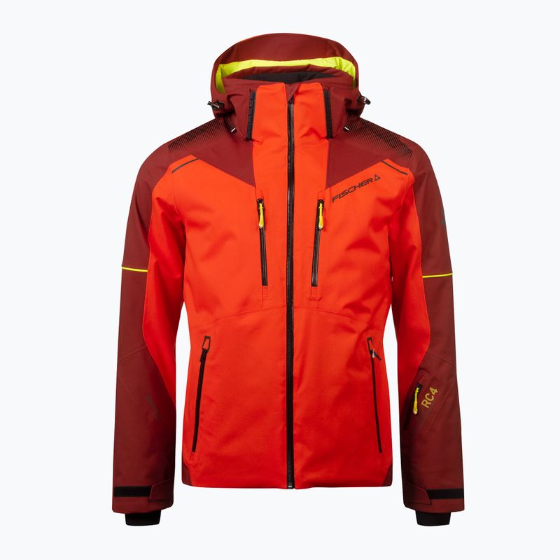 Giacca da sci da uomo Fischer RC4 rosso pomodoro