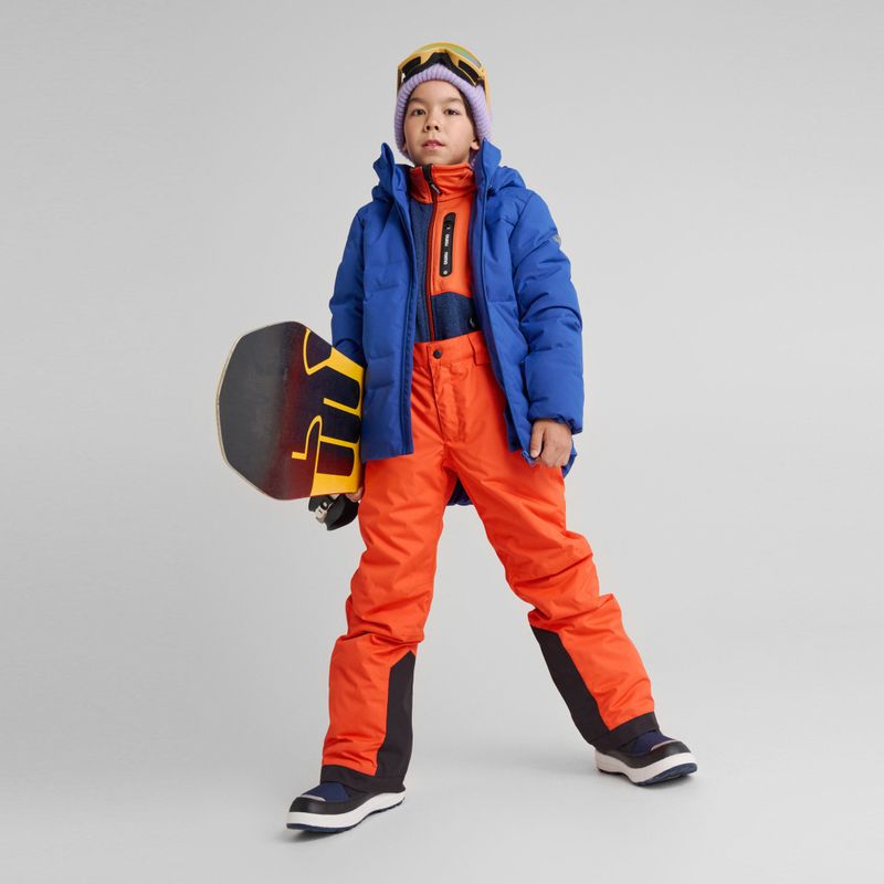 Pantaloni da sci per bambini Reima Wingon rosso arancio 11