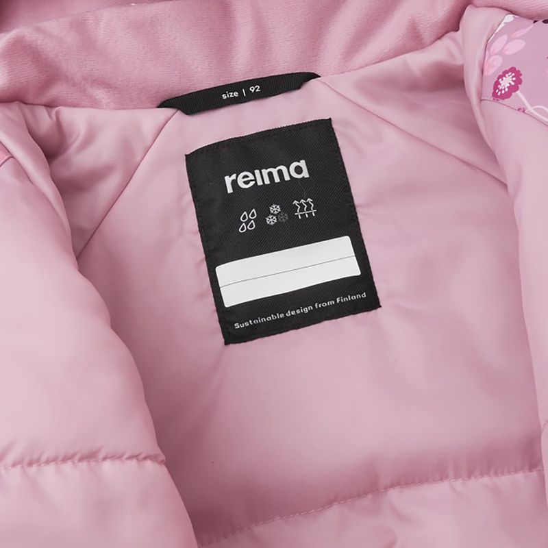 Tuta da sci per bambini Reima Puhuri grigio rosa 6