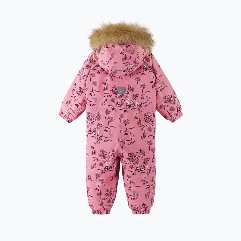 Tuta da sci per bambini rosa tramonto Reima Lappi 3