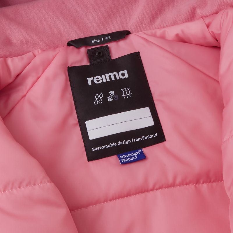 Tuta da sci per bambini rosa tramonto Reima Lappi 7