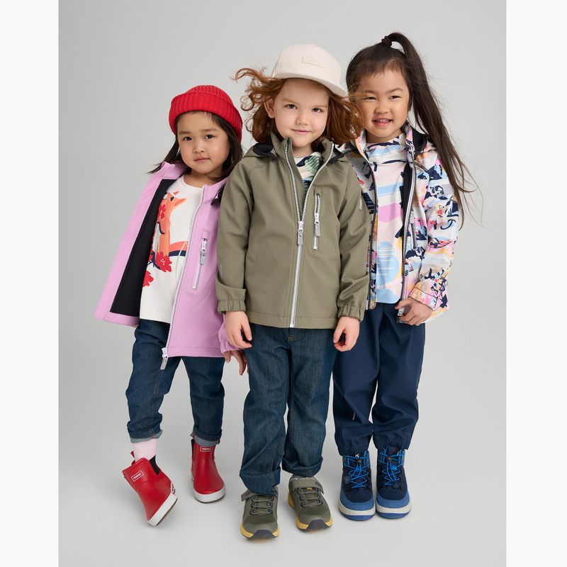 Giacca softshell da bambino Reima Vantti grigio-verde 10