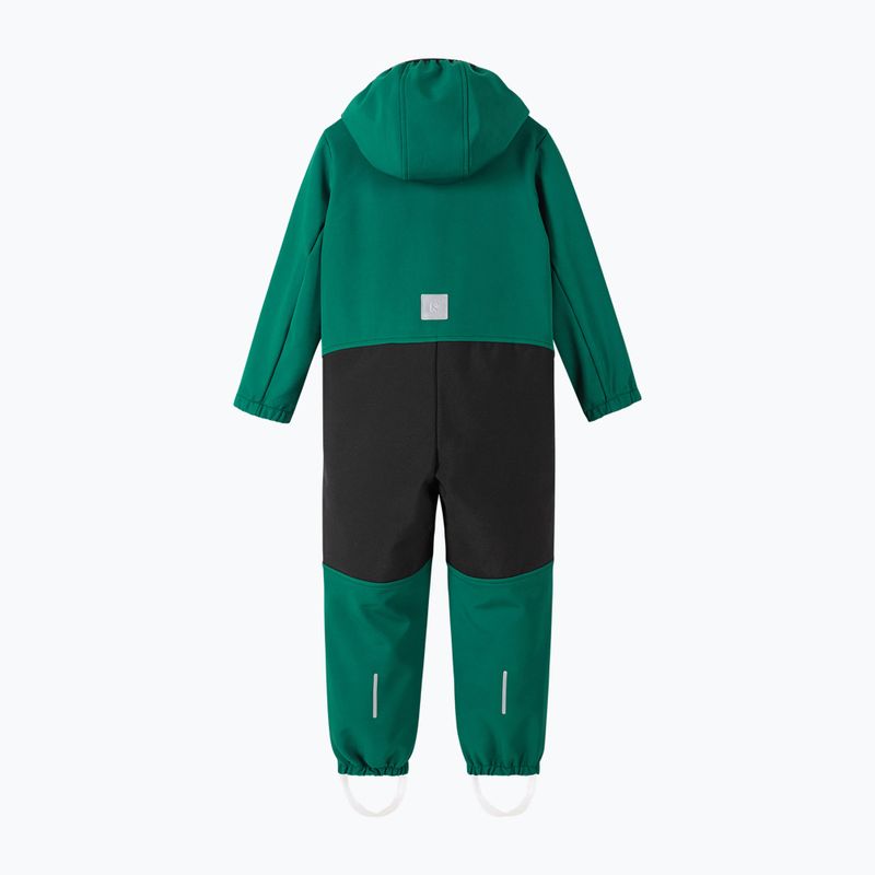 Tuta softshell per bambini Reima Nurmes verde intenso 3