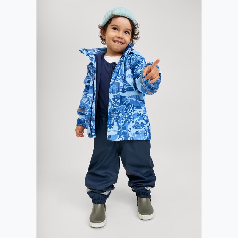 Giacca antipioggia da bambino Reima Koski blu denim 10