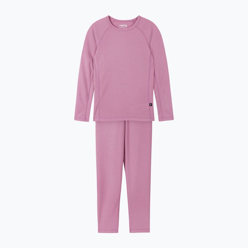 Set di intimo termico per bambini Reima Lani rosa malva