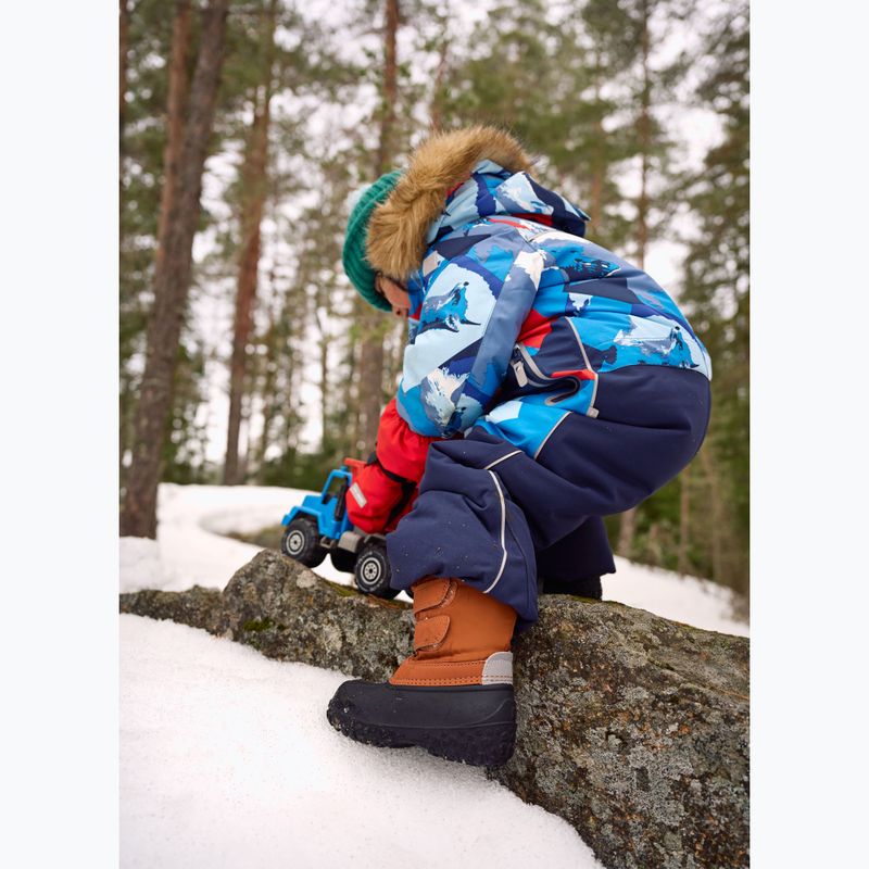 Stivali da neve Reima Konkari per bambini, marrone cannella 9