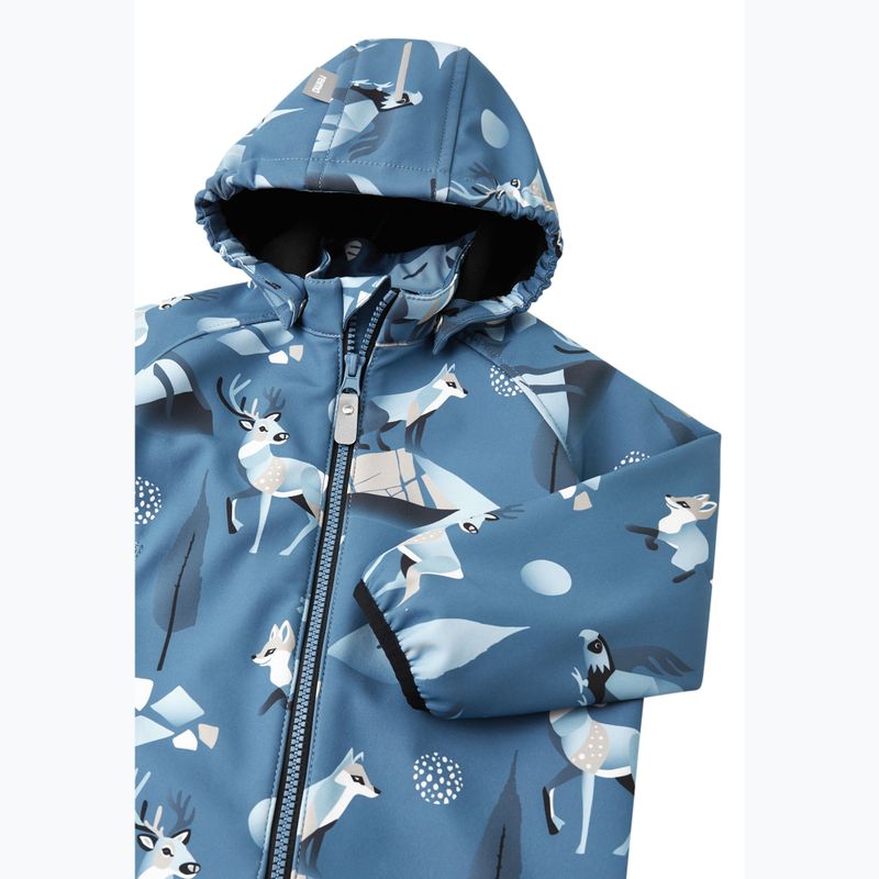 Tuta softshell Reima per bambini Mjosa blu oceano 4