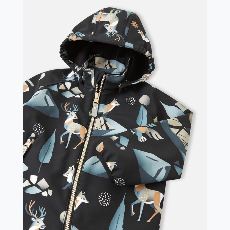 Tuta softshell Reima per bambini Mjosa nero 3
