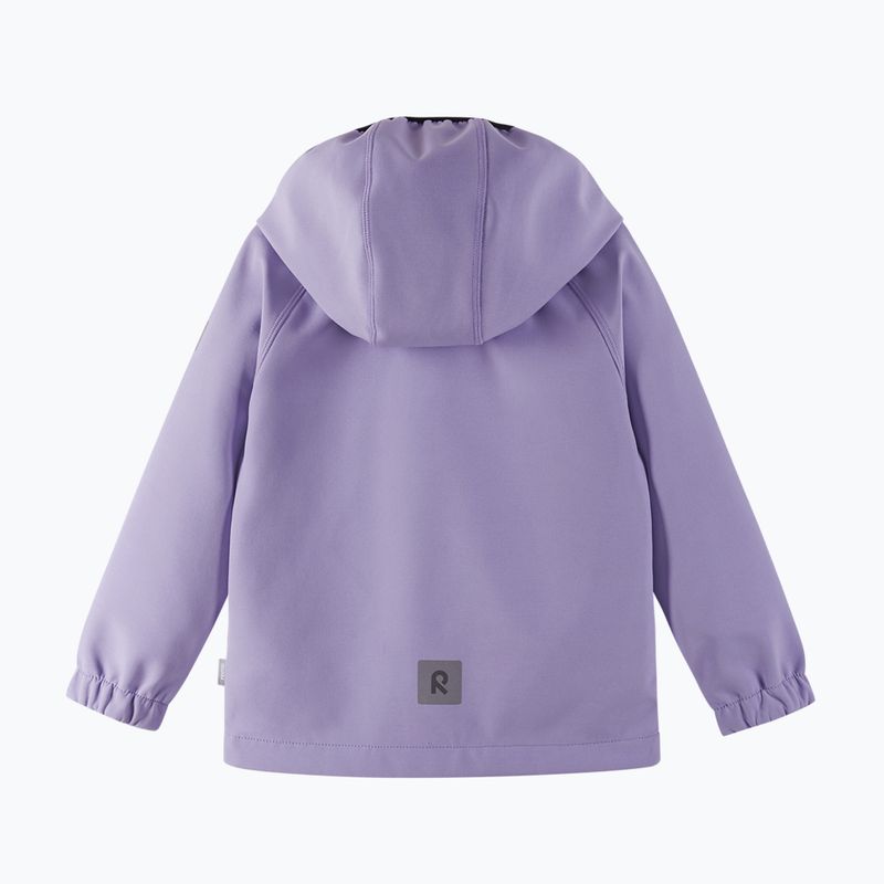 Giacca softshell da bambino Reima Vantti in fiore lilla 2