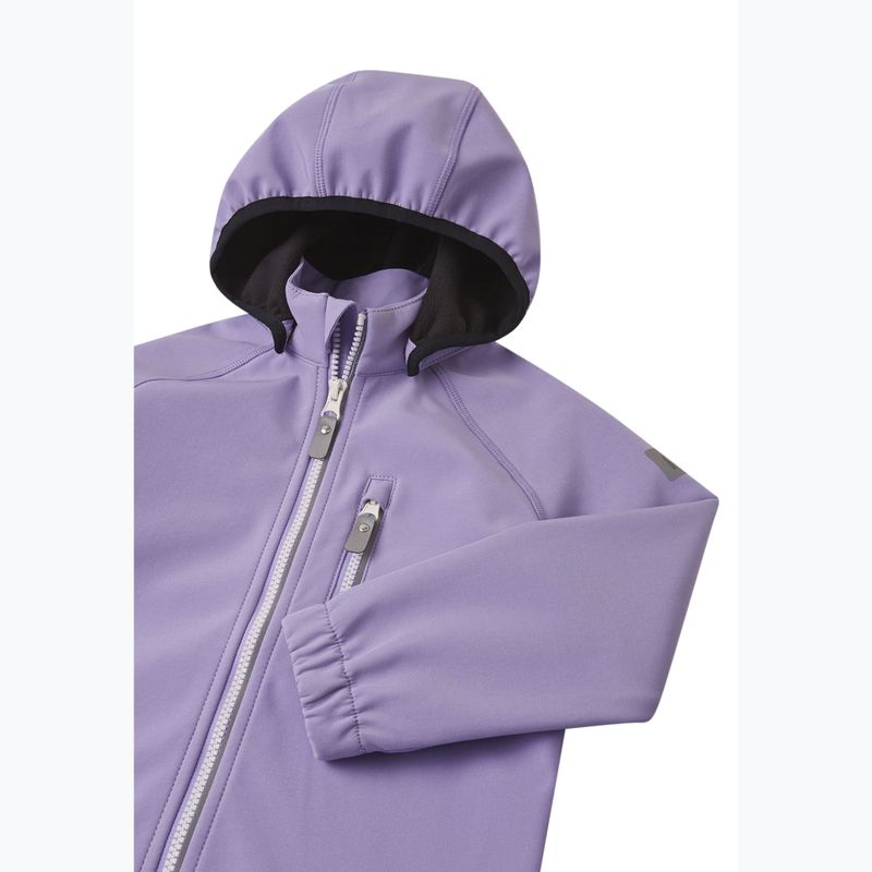 Giacca softshell da bambino Reima Vantti in fiore lilla 3