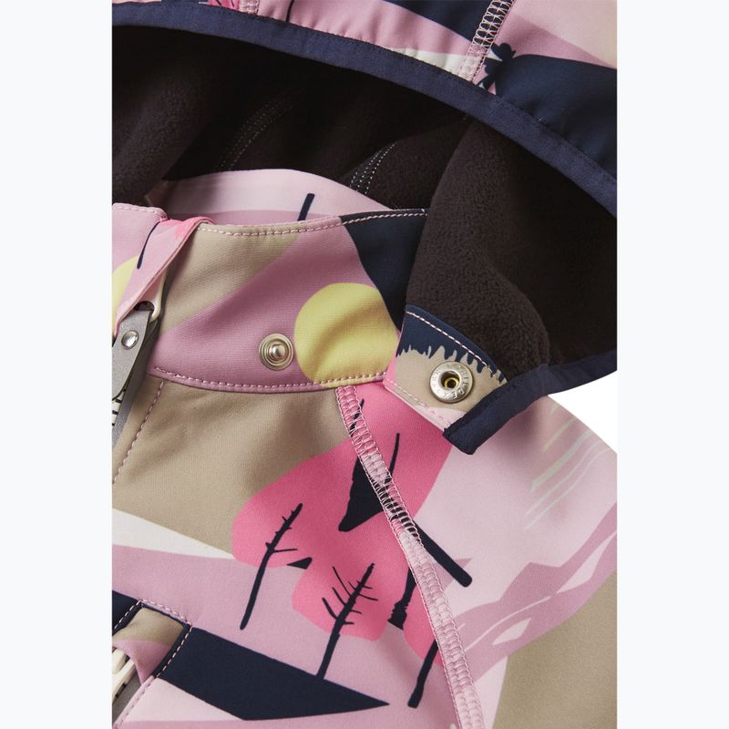 Giacca softshell Reima da bambino Vantti grigio rosa 5