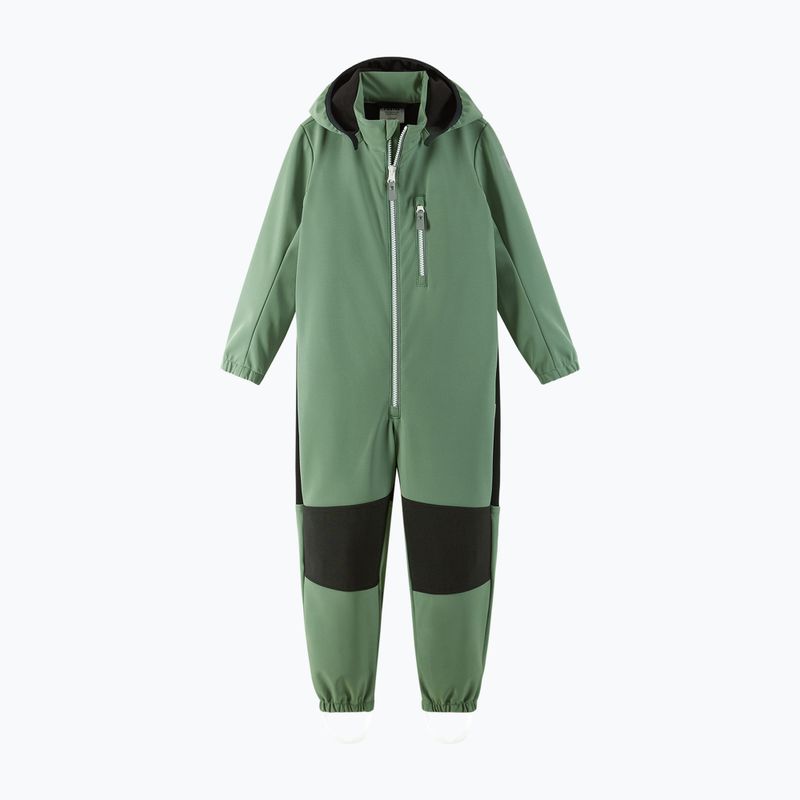 Tuta softshell da bambino Reima Nurmes verde argilla più profondo 3