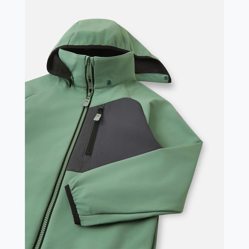 Giacca softshell Reima da bambino Mukana verde argilla 3