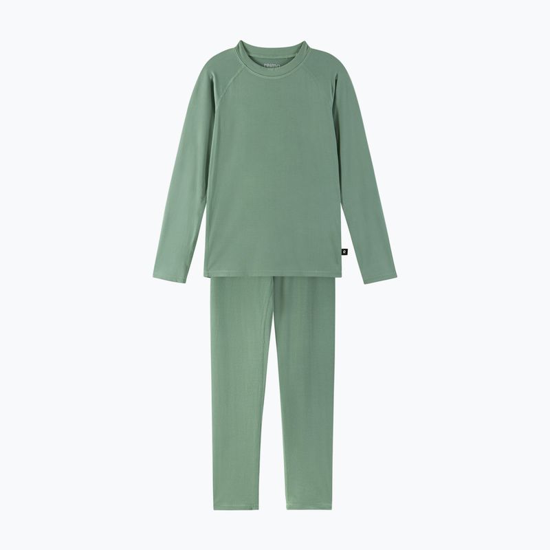Set intimo termico per bambini Reima Taival green clay