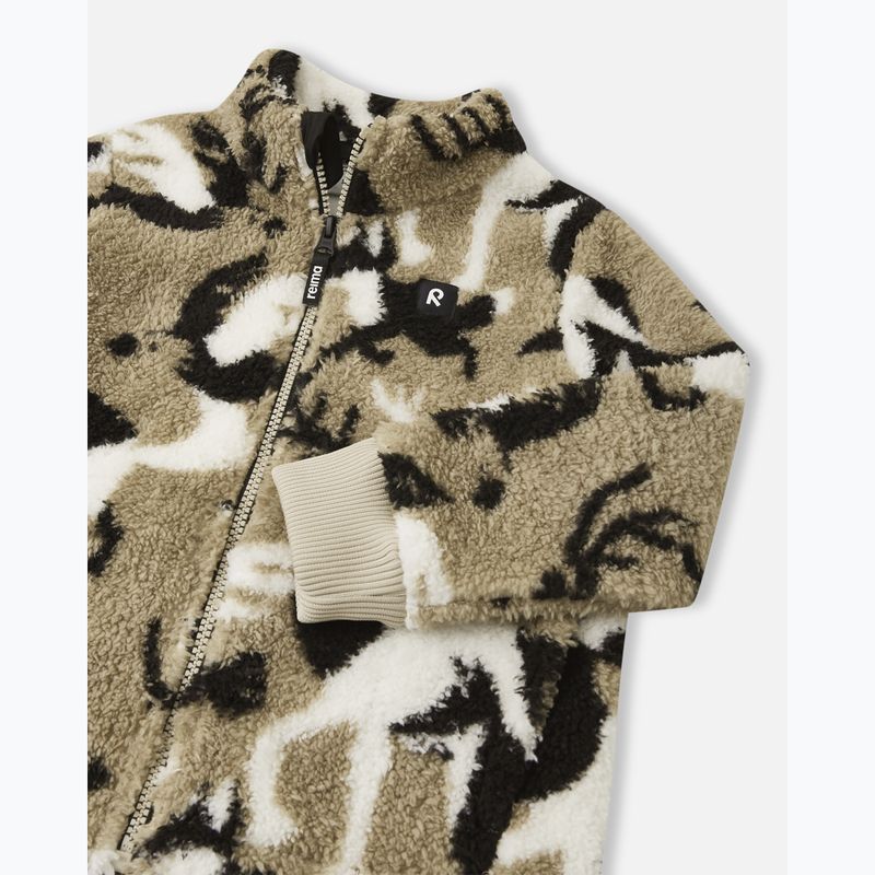 Felpa in pile da bambino Reima Turkkinen beige terra 3