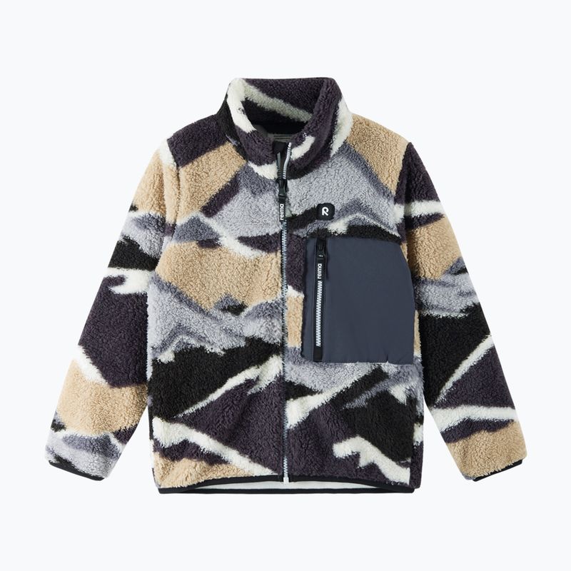 Felpa con cappuccio in morbido pile nero per bambini Reima Turilas 2