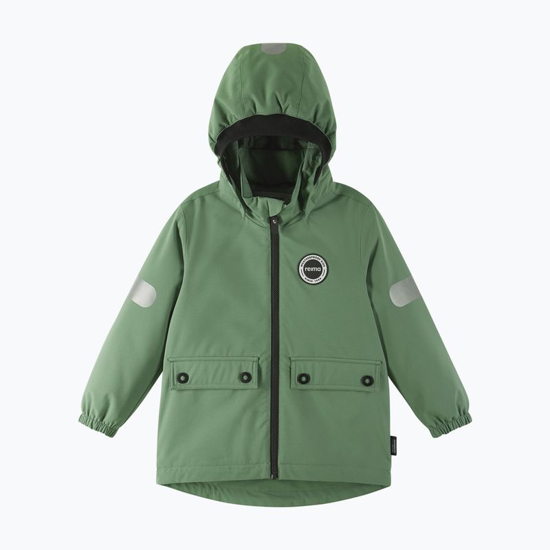 Giacca antipioggia da bambino Reima Symppis verde argilla