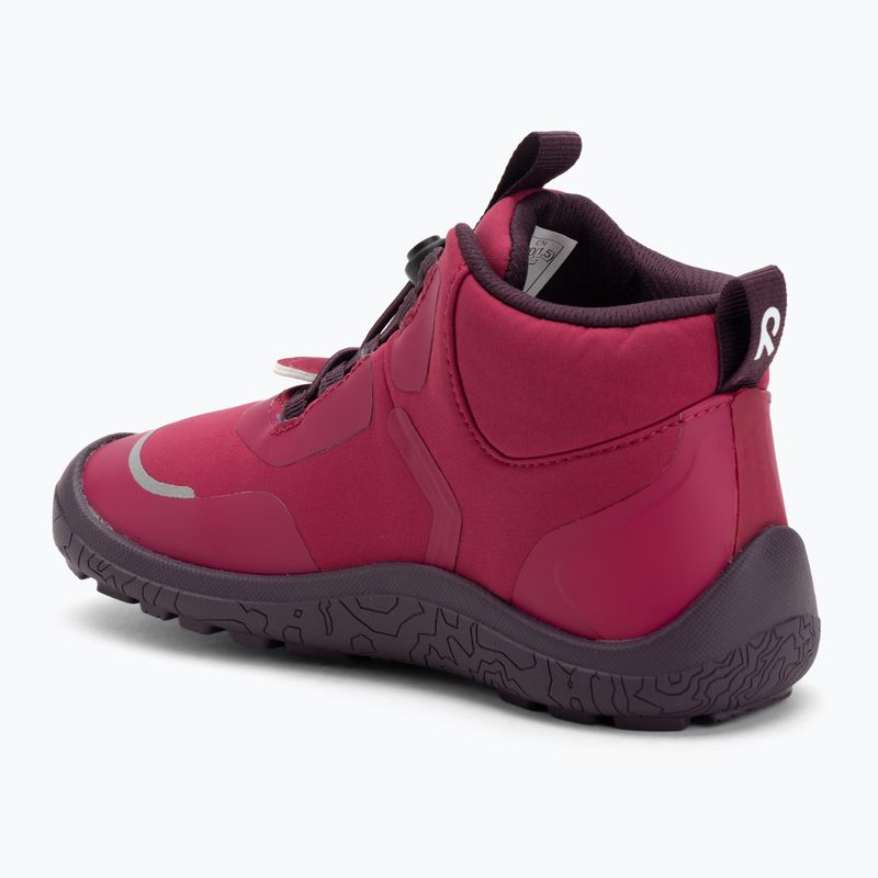 Stivali a piedi nudi per bambini Reima Loikkii cool bordeaux 3