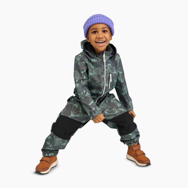 Tuta softshell da bambino Reima Nurmes verde timo più profondo 11